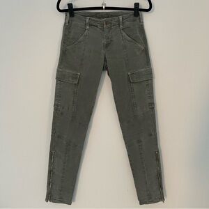 J Brand Green Low Rise Cargo Skinny Fit Pants